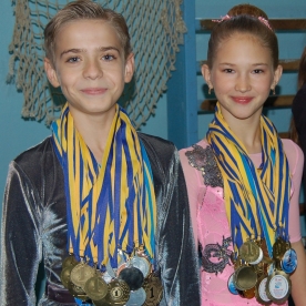 Бессменные чемпионы серии турниров Харьков Grand Prix 2013 (Украина, Харьков, СК Политех) Степан Удовиченко и Ирина Боцюра