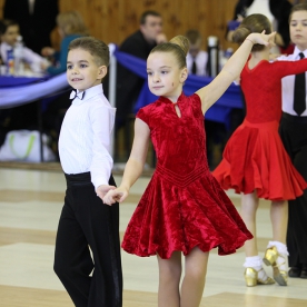 Призеры Харьков Grand Prix 2014 </br>(Украина, Харьков, СК Политех) Сергей Бельмас и Вероника Доля